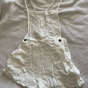 White overall/one piece